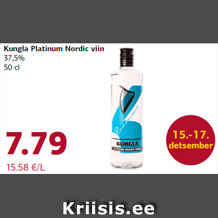 Allahindlus - Kungla Platinum Nordic viin