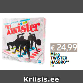Allahindlus - Mäng TWISTER HASBRO** 1 tk