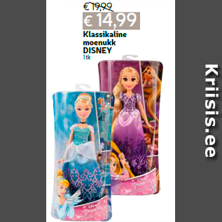 Allahindlus - Klassikaline moenukk DISNEY 1 tk