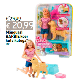 Allahindlus - Mänguasi BARBIE koer kutsikatega* 1 tk