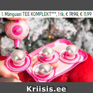 Allahindlus - 1. Mänguasi TEE KOMPLEKT***, 1 tk