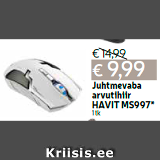 Allahindlus - Juhtmevaba arvutihiir HAVIT MS997* 1 tk