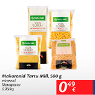 Allahindlus - Makaronid Tartu Mill, 500 g