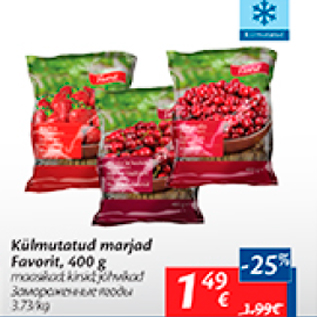 Allahindlus - Külmutatud marjad Favorit, 400 g