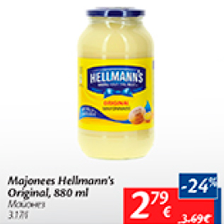 Allahindlus - Majonees Hellmann´s Original, 880 ml