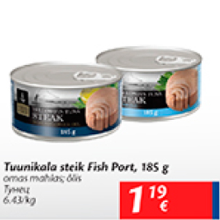 Allahindlus - Tuunikala steik Fish Port, 185 g