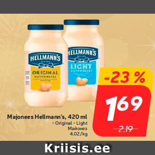 Allahindlus - Majonees Hellmann