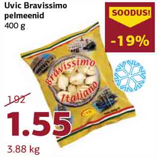 Скидка - Пельмени Uvic Bravissimo 400г