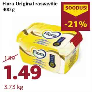 Allahindlus - Flora Original rasvavõie 400 g