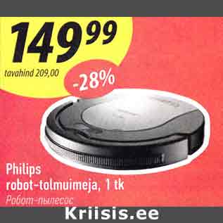 Allahindlus - Philips robot-tolmuimeja, 1 tk