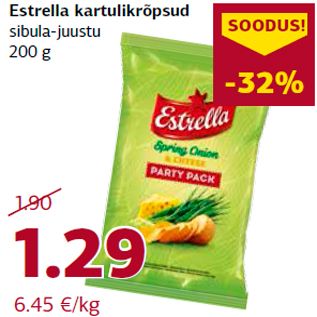 Allahindlus - Estrella kartulikrõpsud