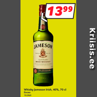 Allahindlus - Whisky Jameson Irish,