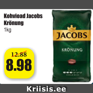 Allahindlus - Kohvioad Jacobs Krönung 1 kg