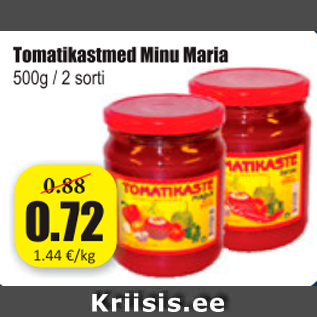 Allahindlus - Tomatikastmed Minu Maria