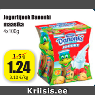 Allahindlus - Jogurtijook Danonki maasika