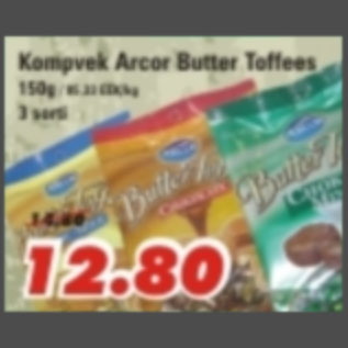 Allahindlus - Kompvek Arcor Butter Toffees