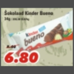 Allahindlus - Šokolaad Kinder Bueno