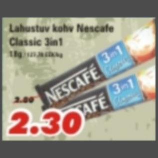 Allahindlus - Lahustuv kohv Nescafe Classic 3in1