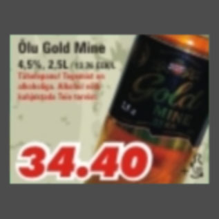 Allahindlus - Õlu Gold Mine
