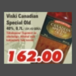 Allahindlus - Viski Canadian Special Old