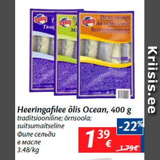 Allahindlus - Heeringafilee õlis Ocean, 400 g