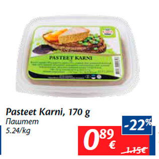 Allahindlus - Pasteet Karni, 170 g