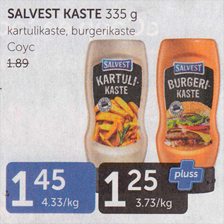 Allahindlus - SALVEST KASTE 335 G