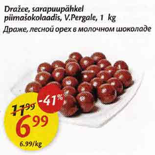 Скидка - Драже, лесной орех в молочном шоколаде