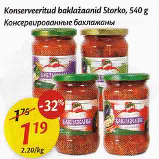 Скидка - Консервированные баклажаны