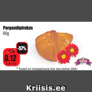 Allahindlus - Porgandipirukas 60g