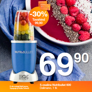 Allahindlus - 5-osaline Nutribullet 600