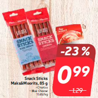 Allahindlus - Snack Sticks Maks&Moorits, 85 g