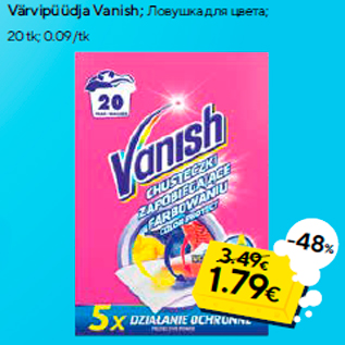 Allahindlus - Värvipüüdja Vanish; 20 tk