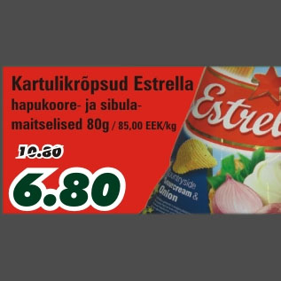 Allahindlus - Kartulikrõpsud Estrella