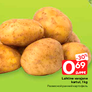 Скидка - Развесной ранний картофель