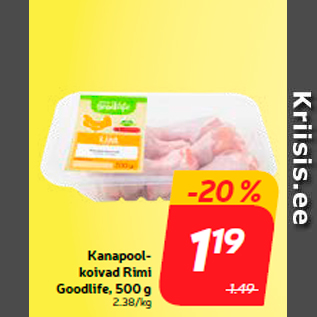 Скидка - Куриные ножки Rimi Goodlife, 500 г