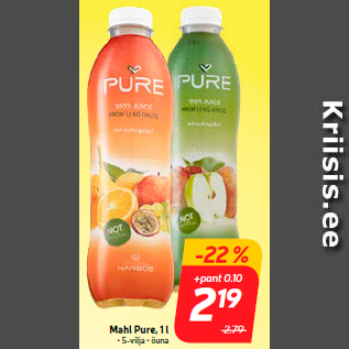 Скидка - Сок Pure, 1 л