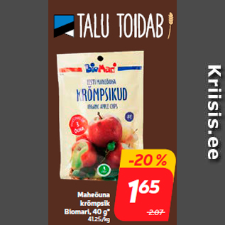 Скидка - Мягкая яблочная крошка Biomari, 40 г *