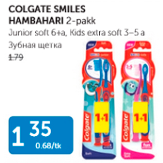 Allahindlus - COLGATE SMILES HAMBAHARI 2-pakk