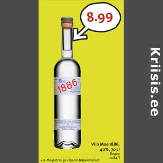 Allahindlus - Viin Moe 1886, 40%, 70 cl