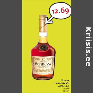 Allahindlus - Konjak Hennessy VS, 40%, 35 cl