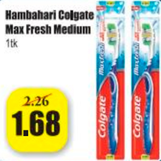 Скидка - Зубная щетка Colgate Max Fresh Medium 1 шт.