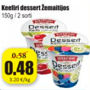 Allahindlus - Keefiri dessert Žemaitijas