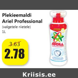 Allahindlus - Plekieemaldi Ariel Professional