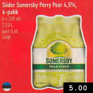 Allahindlus - Siider Somersby Perry Pear