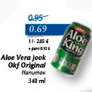 Allahindlus - Aloe Vera jook Okf Original 340 ml