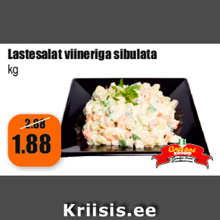 Allahindlus - Lastesalat viineriga sibulata kg