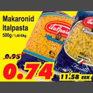 Allahindlus - Makaronid Italpasta