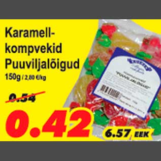 Скидка - Карамельные конфеты