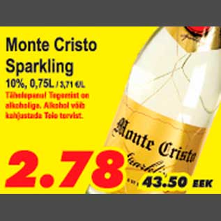 Скидка - Monte Cristo Sparkling